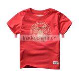Wholesale Summer Cotton Short Sleeves Boys Kids Round Neck T-shirt thumbnail-3