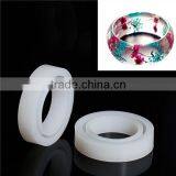 Wholesale White 8.3cm Dia. Silicone Resin Mold Bracelet thumbnail-1