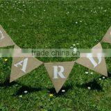 CARDS Hessian Bunting, Wedding Party Bunting thumbnail-1
