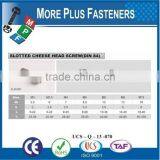 Made in Taiwan Machine Screw Metric DIN 84 Slotted Cheese Head Stainless A2 A4 thumbnail-3