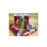 Complicated Paper Tube Containers With Metal Bottom and Caps for Photo Chips Packaging