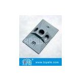 OEM One Gang / Single Gang Vertical Aluminum Rectangular Weatherproof Electrical Boxes Cover