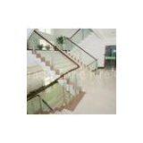 Low Emittance Safety Colour / Clear Tempered Glass Panel For Stairs , Polished Edge thumbnail-1