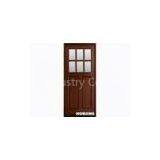 Elegant Interior Solid Timber Door With Locks , Rubber Seal