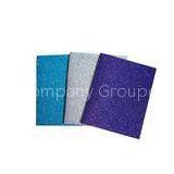 Custom printed Glitter Paper Portfolio Folder with pockets For business / school