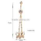 Button Gem Body Piercing Flower Navel Belly Ring Yiwu thumbnail-5