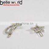2016 New Design Pack of 2 Silver Zinc Moon Star Hair Clips thumbnail-2