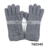TOROS made in China lady fashion winter wool gloves warm heavy gloves