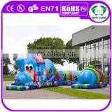 HI Wholesale Ourside Inflatable Tunnel Train Game for Adult