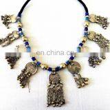 Afghani Vintage Handmade Necklace-Handmade Costume Necklace Set thumbnail-4
