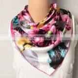 Plain New Arrival Satin Square Silk Scarf thumbnail-2