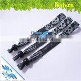 Lovely Wristbands Gift Supply Custom Brand Fabric Woven Wristbands With Slide Use Lock thumbnail-1
