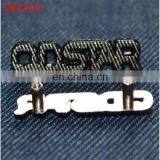 Fashion Black Color Custom Denim Metal Badges