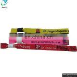 Any Design Promotinal Rainbow Woven Wristbands With Customized Logo thumbnail-1