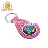 OEM Creative Deisgn Engraved Zinc Alloy Leather Keychains