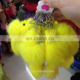Factory Price Custom Animal Plush Fur Fox Keychain thumbnail-6