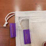 GOTS Organic Cotton String Shopping Bag - Battle Green // Grocery Bag, Zero Waste & Eco Friendly Gift, Plastic Free, Produce Bags thumbnail-2