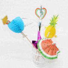 Decorative Umbrella Picks Party Supplies Fruit Cake Pick Cocktail Various Umbrella Skewer thumbnail-3