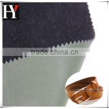 2015 Thick Brushed Pu Leather Raw Material For belt Shoe Making With Flocked Fabric
