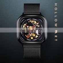 Luxury SKMEI 9184 Automatic Movement Stainless Steel Mechanical Watch for Men thumbnail-4