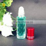 glass perfume oil roll on bottle with plastic roll on ball