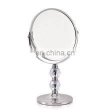 DIAMOND 360 Degree Rotation 1x/2x Bathroom Make up Mirror With Non-slip Base Standing Cosmetic Mirror thumbnail-1