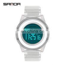 Sanda 2100 Cool Electronic Watches for Ladies Men LED Luminous Waterproof Functional Sport Digital Watch thumbnail-2