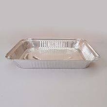 Medium Rectangular Aluminum Foil Tableware Catering Kitchen Hotel Barbecue Baking Oven Tray Food Grade Environmental Protection Recyclable