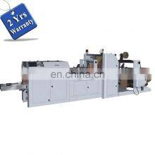 HSD400B Automatic Flat V Bottom Pastry Food Brown Kraft Gusset Paper Bag Making Machine With Transparent Plastic Film Window