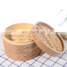 Carbonized Commercial Food Dumpling Mini Bamboo Steamer