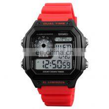 Skmei 1299 Japanese Designer Digital Hand Square Watch thumbnail-3