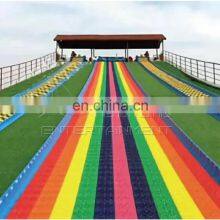 Amusement Park Rides Outdoor Giant Plastic Adult Slide Rainbow Slide thumbnail-1