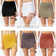 Hot Pickleball Skirt Sexy Straps Golf Tennis Mini Skirt With Pockets Women Workout Running Sportswear Fitness Yoga Wear thumbnail-2