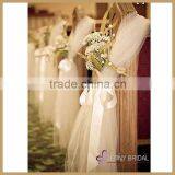 C331A Fancy White Tulle Cheap Chair Cover Sash Wedding Chair Sashes Supplier's Choice thumbnail-1