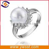 Wholesale alibaba fashion wedding dress silver pearl ring designs for men