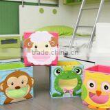 Cartoon Animal Multifunction Non Woven Fabric Organizer Box Storage Bins thumbnail-1