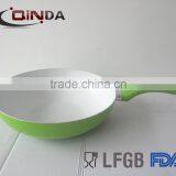 Hot and Cheap Aluminum Ceramic Coating Wok U-like Ceramic Wok thumbnail-2