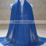 Wholesale Cotton Stone Beads Fashion Muslim Scarves thumbnail-5