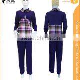 Newest Flannel Islamic Women's Suits With Hot Drilling on Front thumbnail-1