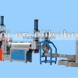 two-stage hydraulic-cut plastic recycling machine for PP, PE, HDPE, LDPE, ABS