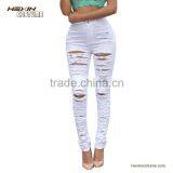Sexy Light Acid Wash Distressed Denim Jeans Shorts Women 2016 thumbnail-3