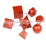 Natural Red Jasper Craved Gems Icosahedrons Whiskey Sipping Stone thumbnail-2