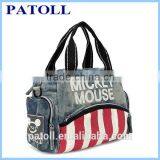 China Wholesale High Quality Large Portable Plain Cotton Tote Bag thumbnail-1