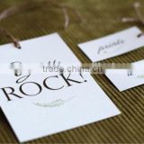 High quality Hengshang paper craft garment tags clothes labels