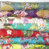 new floral kantha quilts