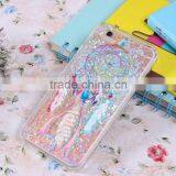 Beautiful Quicksand Phone Case Liquid Style Transparent Back in Colorful PC Case thumbnail-3