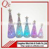 Nice Looking Glass Christmas Tree With Led Light for Christmas Day