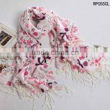 Floral Printed Pashmina Scarf 17 thumbnail-2