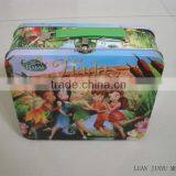 Vivid Color Rectangular Tin Lunch Box