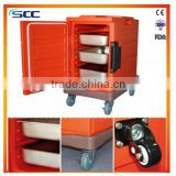 Non electric warmer and thermal meal delivery cart in catering and hotel with FDA,CE,SGS